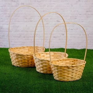 Bamboo <b>Storage</b> <b>Baskets</b> Natural Flower Fruit Gift Packing Container <b>Basket</b> Large Medium <b>Small</b> Custom Size Upon Request - Product Image 6
