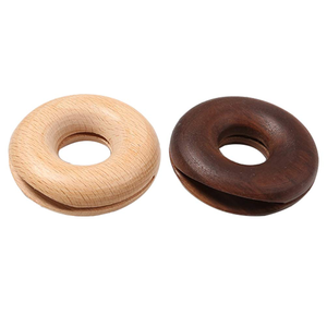 Clips para bolsas de almacenamiento, divertidos clips de madera estilo donut, selladores creativos a prueba de humedad, clip pulido natural, utensilio de cocina - Product Image 2