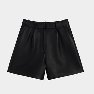 Hot Sale <b>Women</b> <b>Leather</b> <b>Shorts</b> with Side Pockets Premium Quality Solid Color Casual Wear Ladies <b>Leather</b> <b>Shorts</b> For Adults - Product Image 6