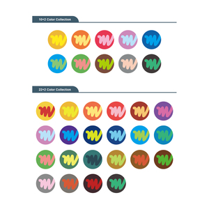 SIMBALION Magic Color Marker, ensemble de 12 marqueurs artistiques à encre à base d'eau, amusants et adaptés aux enfants, qui changent de couleur - Product Image 3