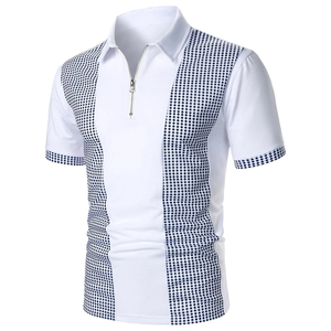 เสื้อยืดกอล์ฟพรีเมียมสำหรับผู้ชาย แขนสั้น สีกากี ผ้าแคนวาส แห้งเร็ว ปรับแต่งได้ สวมใส่สบาย ทรงเข้ารูป กระดุมติด ดีไซน์ทันสมัย - Product Image 2