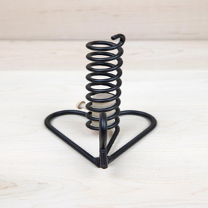 Hand Forged <b>Candlestick</b> <b>Holder</b> Black Iron Wrought Iron Courting Candle <b>Holder</b> Black Iron Candle Stick <b>Holder</b> With Spiral Design - Product Image 1