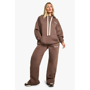 Vêtement de sport décontracté à capuche en molleton français de 480 g/m², personnalisé avec logo, pour femmes, jogging deux pièces, survêtement de sport - Product Image 1