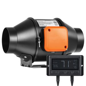 Ventilatore Inline da 4 Pollici con Motore EC Silenzioso da 205 CFM, Controllo Temperatura e Umidità, e Funzione di Raffreddamento per Ventilazione ed Estrazione - Product Image 6