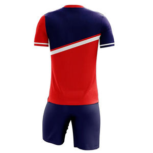 Uniforme de fútbol transpirable de alta calidad, jersey y pantalones cortos personalizados. - Product Image 6
