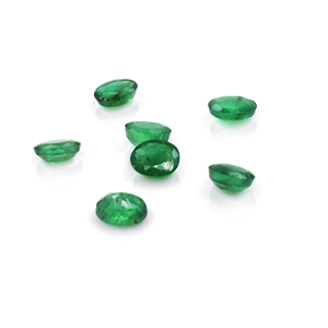 Esmeralda Zambiana Natural Calibrada, Ovalada de 4x5mm, Esmeralda Natural Suelta Facetada para Joyería, Lista para Usar - Product Image 1