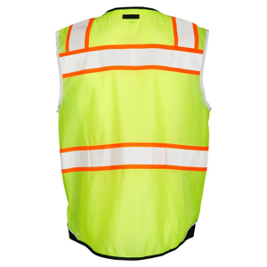 Gilet haute visibilité, vêtements de travail, veste réfléchissante, logo personnalisé, hommes femmes, gilet de sécurité haute visibilité, respirant avec poches - Product Image 2