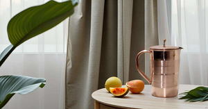 Carafe à eau de luxe de 1500 ml en cuivre avec couvercle, personnalisable pour la maison ou le bureau - Product Image 5
