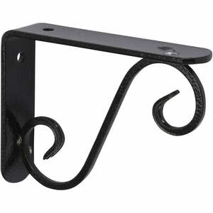 Support d'étagère en fer classique, support décoratif traditionnel pour étagères murales, bibliothèque, cuisine, salon, intérieur - Product Image 4