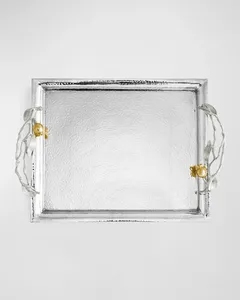 Plato Decorativo Redondo de Cerámica Hecho a Mano con Incrustaciones Doradas, Estilo Americano, para Fiestas y Regalos de Oficina - Product Image 3