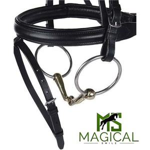 Mors de dressage anatomique à anneau lâche sur mesure de haute qualité 18 mm en argent allemand et acier inoxydable - Product Image 4