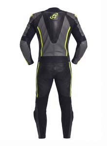 Combinaison de course professionnelle sur mesure pour homme en cuir de vachette/crocodile avec protection de niveau 2 - Product Image 2