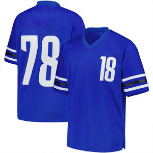 High Quality American Football Jersey V Neck Short Sleeve 100 Polyester <b>Mesh</b> Breathable Team Numbers Print Men's Sport <b>Shirt</b> - Product Image 1