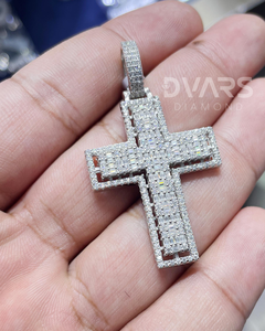 จี้พระเยซูทรงกางเขนประดับเพชรโมอิสซาไนต์ สไตล์ฮิปฮอป เงินแท้ 925 ผ่านการทดสอบเพชร ชุบทอง 18K ของขวัญสุดหรู - Product Image 6