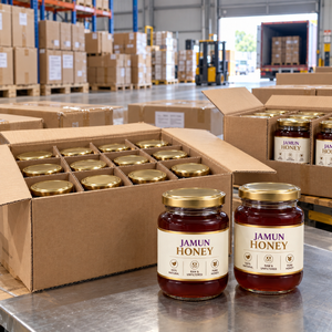 Miel de Jamun, miel naturel, étiquette privée, emballage personnalisé |   Vente en gros de pots de 100g, 250g, 500g, approvisionnement en vrac pour le commerce d'exportation B2B mondial - Product Image 4