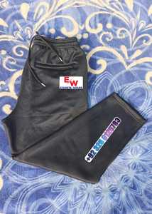 Custom Casual Mid <b>Elastic</b> Heavyweight Fleece Straight Men's <b>Trousers</b> Anti-wrinkle Eco-friendly Breathable <b>Elastic</b> <b>Waist</b> - Product Image 3