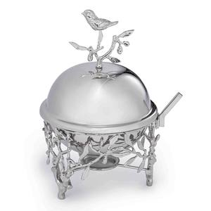 Wholesale Luxury Stainless Steel Chafing Dish Bulk Round Soup Tureen Catering Buffet Food Warmer with Natural <b>Tree</b> <b>Branch</b> Frame - Product Image 1