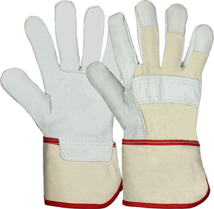 Wholesale Price Customized Logo Split Cowhide Safety <b>Gloves</b> Split Cowhide Leather Heavy Duty Safety Working <b>Gloves</b> - Product Image 1