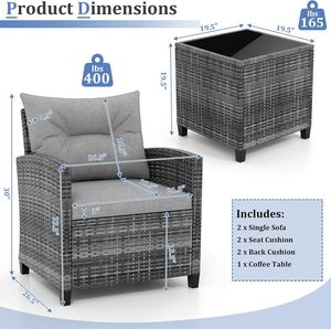 Fábrica directa de muebles de mimbre al por mayor resistente a la intemperie para paisajismo de jardín, patio y Resort - Product Image 3