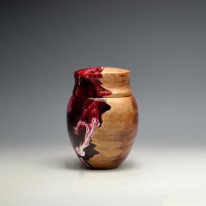 Recipiente grande de madera para almacenar galletas, bocadillos, granos y alimentos secos en la encimera de la cocina. - Product Image 2