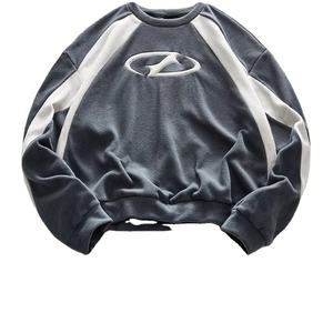 Vente directe d'usine pulls à capuche décontractés pour hommes pour une utilisation en plein air en hiver motif solide col à capuche techniques de teinture unie - Product Image 1