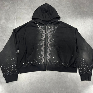 Sudaderas con Capucha de Invierno de Alta Calidad Hechas en Pakistán, Tejidas a Crochet, con Pedrería, Logotipo Personalizado de Alta Calidad para Venta en Línea - Product Image 1