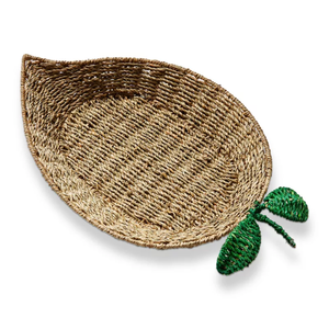 Plateau décoratif en jonc de mer naturel, pour la maison, plateau de service pour collations, en provenance du Vietnam. - Product Image 1