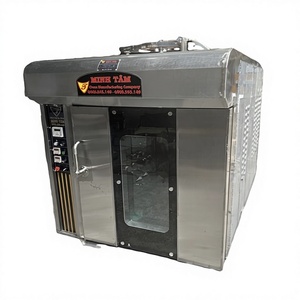 Four rotatif électrique portable multifonctionnel Minh Tam LX8M à 8 plateaux avec protection contre la surchauffe 220V/380V pour boulangerie, neuf - Product Image 1