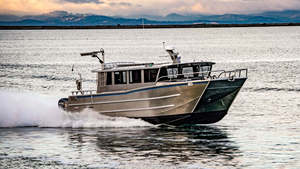 Catamarán de aluminio de alta calidad con cabina y motor fuera de borda para pesca en agua salada y turismo familiar - Product Image 6