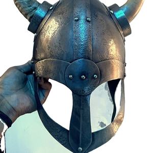 Casco Vikingo Forjado de PAK ENTERPRISES, Casco de Guerrero Medieval Nórdico, Réplica Decorativa de Metal Hecha a Mano, Coleccionable, OEM, ODM - Product Image 4