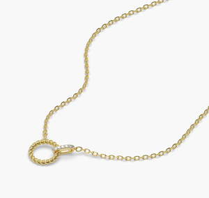 Colgante de Oro Amarillo de 14 Quilates con Diamante Creado en Laboratorio, Chapado en Oro Vintage, Certificado por IGI, para Mujer, Joyería de Lujo - Product Image 4