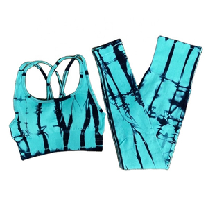 Ensemble de yoga personnalisé en gros pour femmes : Soutien-gorge de sport sans couture et leggings respirants à séchage rapide pour la gym et le fitness - Product Image 3