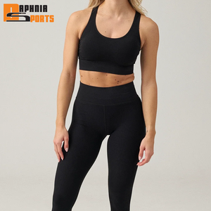 Conjuntos Deportivos de Dos Piezas para Mujer, Ecológicos, Elásticos en Cuatro Direcciones, Ropa Deportiva para Gimnasio, Yoga y Ejercicio - Product Image 5