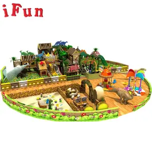 Ifun 공원 슈퍼 마켓 둥근 모양 놀이터 세트 어린이 역할 놀이 실내 놀이터 장비 판매
