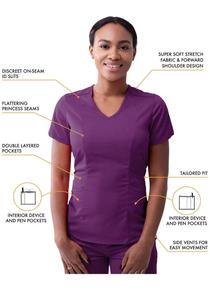 Tenues d'infirmières unisexes personnalisées, ensembles de blouses médicales en tissu tissé, uniformes d'hôpital en gros, coton et polyester avec couleur et logo personnalisés - Product Image 2