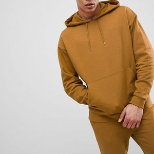 100% Cotton Acid Wash Solid Men's Hoodies & Tracksuits Sport Sweatshirts Streetwear High Quality Jogger Suit <b>Set</b> - Product Image 4