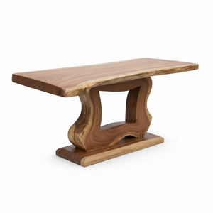 Mesa Consola Moderna de Madera Sólida Premium, Ecológica, Duradera, con Patas Esculpidas Únicas, Muebles de Madera Suar Natural para Hotel o Villa - Product Image 3