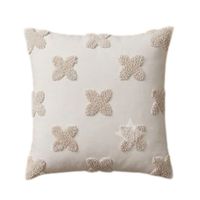 Nouvelle arrivée, housse de coussin carrée de style nordique avec motif papillon brodé en beige, 100% coton, décoration de salon