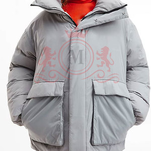 Chaqueta Urbana Acolchada para Hombre, con Cuello Alto, Cierre Completo y Acabado Elegante - Product Image 3