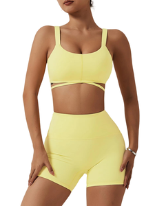 2026 Custom Sublimation Cotton Women's Yoga Set <b>One</b> Set Short Lightweight High Quality Sportswear in Latest Style on Sale - Product Image 2