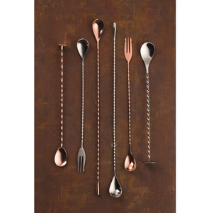Cuchara Mezcladora de Cócteles de Acero Inoxidable de Primera Calidad, 20cm 30cm, Cuchara de Barra de Acero Inoxidable con Mango Largo, Cuchara para Té - Product Image 6