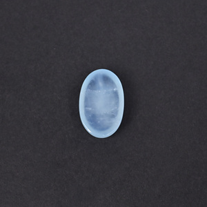 อะความารีนธรรมชาติ 12.5 กะรัต 20x13 มม. รูปทรงวงรีแบบคาโบชอง พลอยเม็ดเดี่ยว - Product Image 5