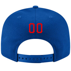 Casquette de baseball bleue à 6 panneaux avec logo brodé G rouge, ajustée, unisexe, décontractée, à fermeture snapback, en vente en ligne - Product Image 2