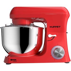 Impastatrice Planetaria da Cucina in Acciaio Inossidabile da 6,5 QT, 6 Velocità, con Testa Inclinabile, Gancio per Impasto, Frusta a Filo, Frusta Piatta, Capacità di Miscelazione 2L-12L, per Uso in Camper - Product Image 2