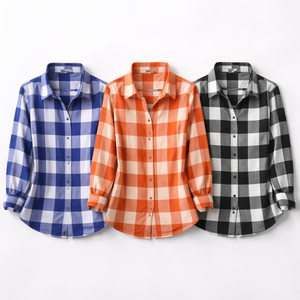 Camisas a Cuadros Navideñas Personalizadas al por Mayor para Mujer - Proveedor Directo de Fábrica OEM - Product Image 5