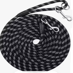 Corde de dressage en nylon tressée multicolore 15 mm pour chevaux - Fournitures équestres - Product Image 3