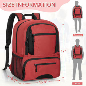 Professional Soccer <b>Backpack</b> with Ball Compartment and Separate Shoe Pocket Durable Athletic Bag for Players - Product Image 6