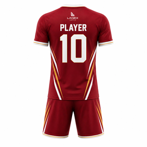 Conjunto de Uniforme de Fútbol Personalizado para Hombre, Camiseta y Pantalones Cortos de Fútbol Sublimados, Ropa de Entrenamiento y Partido, Absorbe la Humedad, Fabricante de Equipaciones de Equipo - Product Image 3
