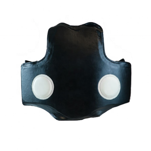 Gilet d'entraînement réglable avec protections abdominales pour le kickboxing et la boxe thaïlandaise, protège-corps en cuir, protections abdominales, protège-poitrine, fabriqué au Pakistan - Product Image 3