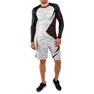 Fournisseur direct d'usine, rashguard MMA pour garçons, rashguard à manches longues en spandex/polyester sur mesure, séchage rapide, vente en ligne - Product Image 4